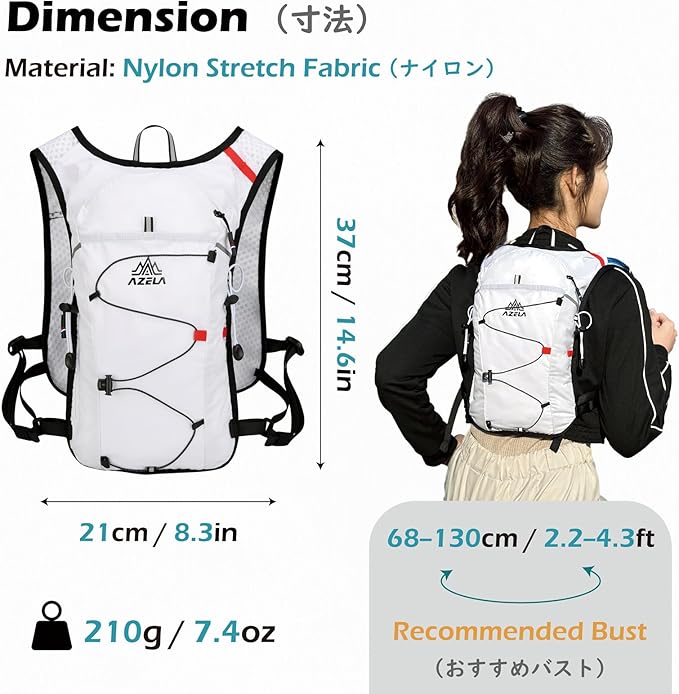 TRIWONDER Hydration Backpack Lightweight Water Pack for Men Women Hydration Pack for Cycling, Running, Hiking and Biking-StrideForce Fitness