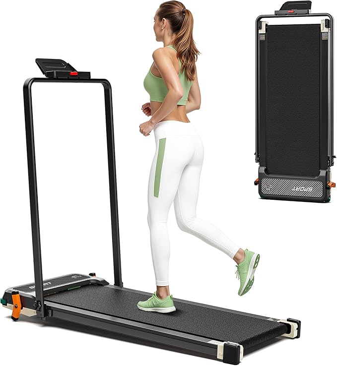 Walking Pad with Incline - Dual-Sided 2 in 1 Under Desk Treadmill with Shiatsu Foot Massager, 330LBs Walking Pad Treadmills for Home and Office, LED Display and Remote Control-StrideForce Fitness