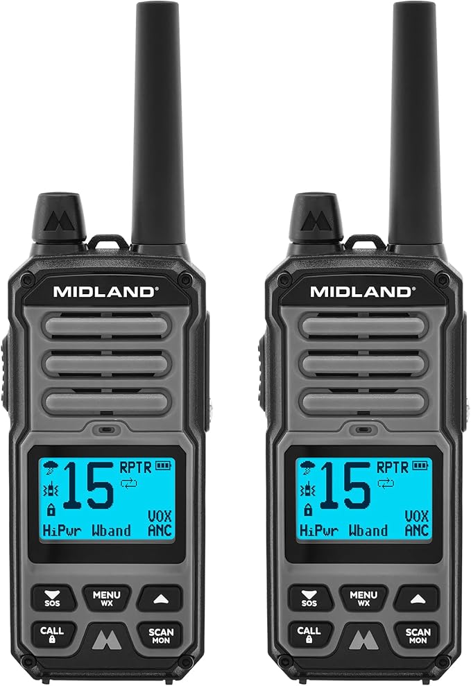 Midland GXT67 Pro GMRS Two Way Radio - 2 Pack Bundle-StrideForce Fitness