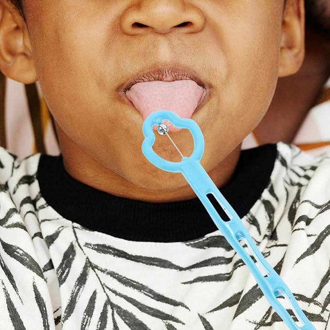 DOITOOL Oral Muscle Trainer: 4Pcs Tongue Thrust Corrector Tongue Exerciser, Kids Tongue Tip Lateralization Elevation Tools Tongue Muscle Exerciser for Kids Oral Motor