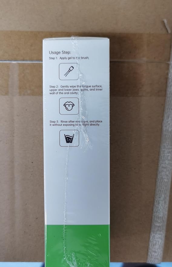 Tongue Cleaner Gel - Fresh Mint Tongue Cleaning Paste for Bad Breath & Halitosis | 2 Pack