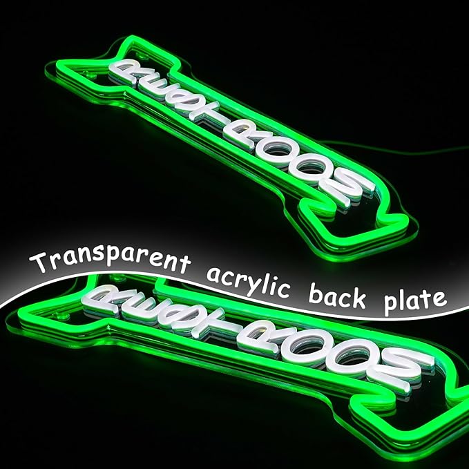 Restroom Neon Sign for Wall Decor Toilet Neon Light Arrow Led Neon Lights White Green Led Neon Signs for Hotel Bar Hospital Mall Store Office Decoration(16.9”*6.3”)-StrideForce Fitness