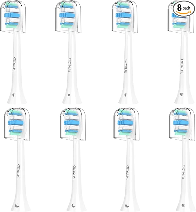 Replacement Toothbrush Heads for Philips Sonicare Replacement Heads, Electric Replacement Brush Head Compatible with Phillips Sonicare Electric Toothbrush, 8 Pack