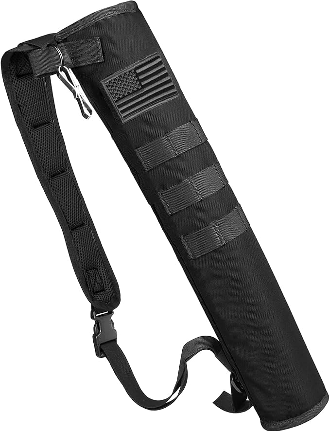 KRATARC Archery Lightweight Back Arrow Quiver Dual Use Foldable Compact Hip Arrows Bag with Molle System Hanged for Target Shooting-StrideForce Fitness