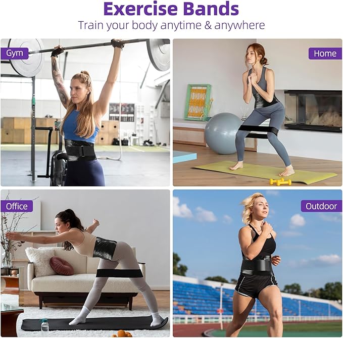 4 Rolls 60 Meters Black Osmotic Plastic Body Wrap Exercise & Fitness Sweat Enhancer Anti-Shedding Yoga Training Band Set, DIY Sauna Wrap Pilates Workout-StrideForce Fitness