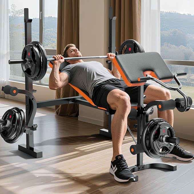 XDDIAS Rubber Weight Plates for Barbell, 2-Inch Olympic Grip Plate for Strength Training, Weightlifting and Bodybuilding in Home & Gym, Solid Cast Iron Weight Plates Pair and Sets-StrideForce Fitness