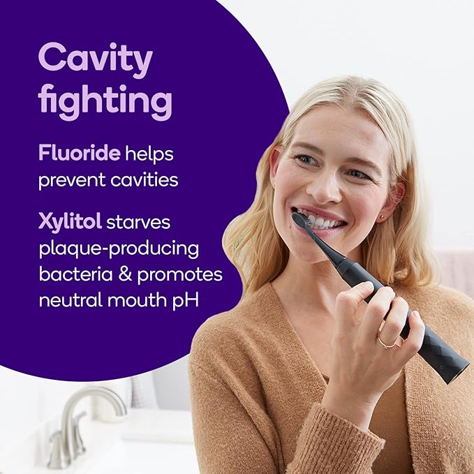 BURST Whitening Toothpaste with Cavity Fighting and Stain Removal Fluoride (4.7oz/2 Pack) | for Sensitive Teeth | with Xylitol | Vegan, Gluten & SLS Free | Wild Mint