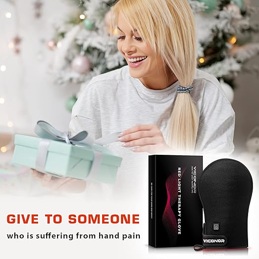 Red Light Therapy Device for Hands, Infrared-Light-Therapy-Gloves Finger Wrist, Led Near Infrared Light Skin Care, Carpal Tunnel(Pack of 2)-StrideForce Fitness