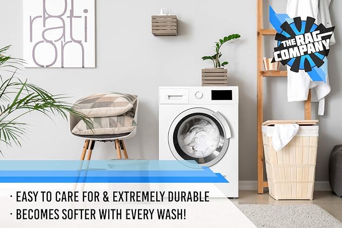 The Rag Company Microfiber Spa and Yoga Towel - Soft and Absorbent Towel for Gym, Spa, Exercise, Hotel, and Resort Use - Dries Fast - 16x27 inches - Light Blue, Royal Blue, Black, 6-Pack-StrideForce Fitness