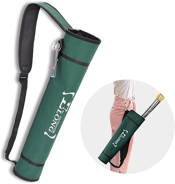 Elong Adjustable Archery Back Arrow Quiver Holder - Upgraded Quiver Arrows for Compound Recurve Bow and Hunting Target Practicing Youth and Adults-StrideForce Fitness