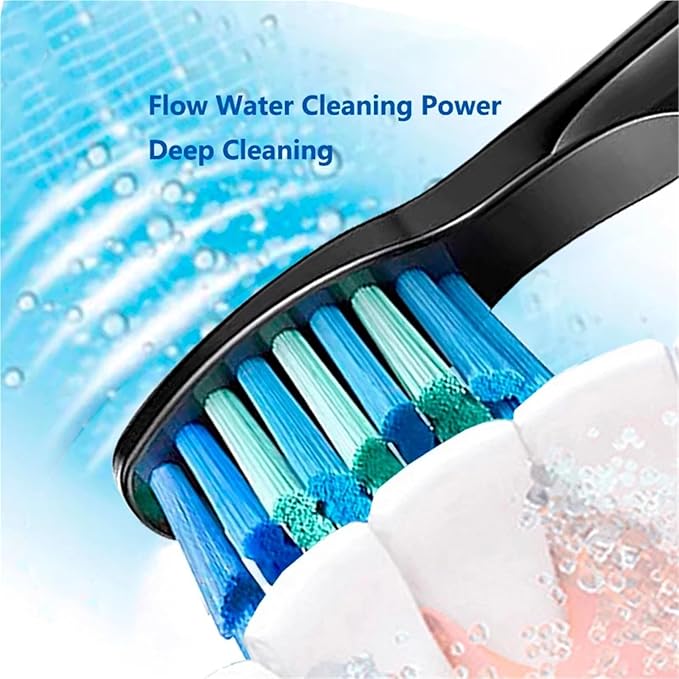 Replacement Electric Toothbrush Head Bristle Brush Refill,Compatible for Fairywill FW-D1/FW-D3/FW-D7(10 PCS WT)