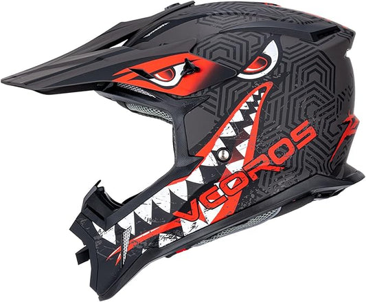VCOROS H637 Adult Motocross Helmets ATV Dirtbike BMX MX Offroad Adventure UTV Helmets DOT Approved-StrideForce Fitness