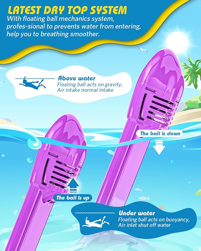 QingSong Kids Snorkel Mask Full Face, Snorkeling Set with Camera Mount, Foldable 180 Degree Panoramic View Snorkeling Gear Anti-Fog Anti-Leak-StrideForce Fitness