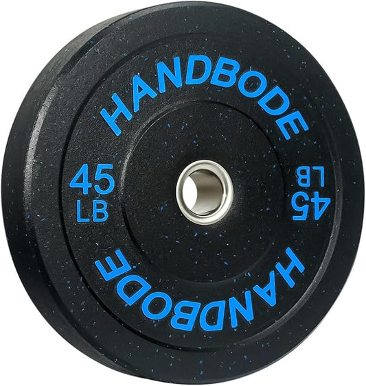 2-Inch Bumper Plates High Bounce, Olympic Weight Plate Set 45/100/160/190/260/300lb, Barbell Weight Plates Set for Home Gym, Colored Weights Rubber Strength Training Plate for Weight Lifting-StrideForce Fitness