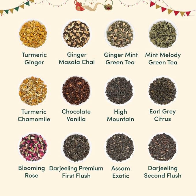 VAHDAM, Advent Calendar 2025 | 24 Unique Loose Leaf Tea - Exclusive Holiday Tea Gift Set | Christmas Advent Calendar 2025 for Adults | Advent Calendar 2025 Adult Women & Men-StrideForce Fitness