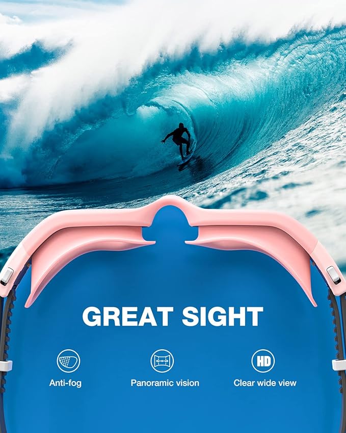 ZIONOR Swim Goggles, G1 SE Swimming Goggles Anti-fog for Adult Men Women-StrideForce Fitness