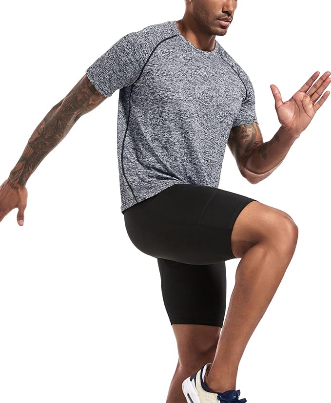 Boyzn 1, 3, 5 or 7 Pack Men's Workout Running Shirts, Dry Fit Moisture Wicking T-Shirt, Gym Athletic Short Sleeve Tee Shirts-StrideForce Fitness