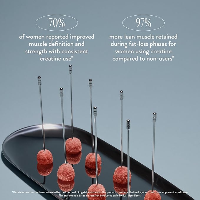 Arrae Tone Gummies – Creatine Monohydrate 5g for Women – Support Lean Muscle, Strength & Recovery – Hormone-Friendly Muscle Toning Supplement – Mixed Berry Flavor – 90 Count-StrideForce Fitness