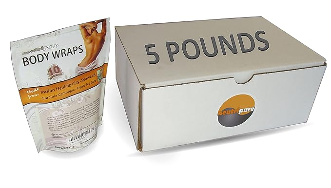 Neutripure SPA Formula Body Wrap Bulk 5 Pounds: Seaweed, Healing Clay, Garcinia Cambogia, and Dead Sea Salt-StrideForce Fitness