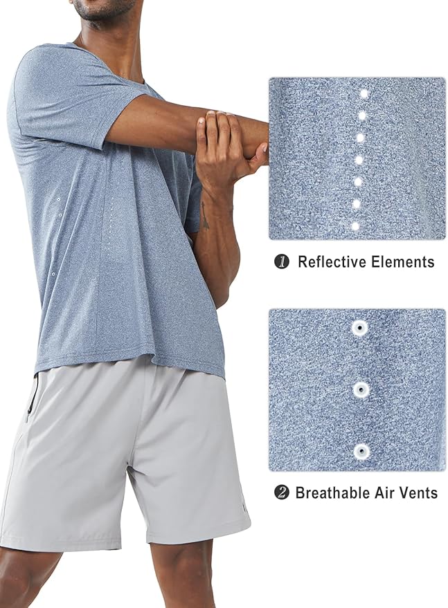 NORTHYARD Mens Athletic Shirts Short Sleeve Gym Workout Running Training Sports Performance T Shirt Basic Tee for Men-StrideForce Fitness