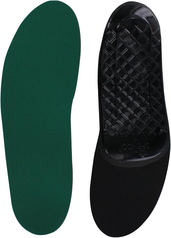 Spenco Rx Orthotic Arch Support Full Length Shoe Insoles, Men's 12-13.5, Green-StrideForce Fitness