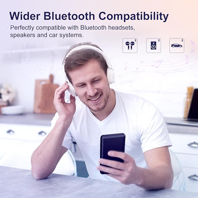 80GB MP3 Player with Bluetooth and WiFi, Android MP3 & MP4 Players with 4" Touchscreen and Speaker, Spotify Music Player with FM Radio, Audible, Amazon Music, Play Store (Purple)-StrideForce Fitness