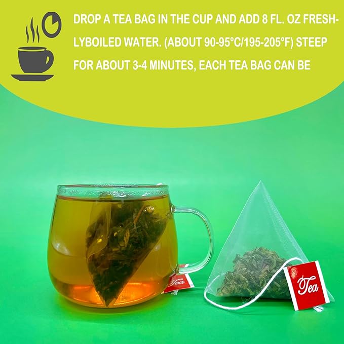 Samcci - Mugwort Tea Bag, 50 Teabags - 100% Natural Dried Mugwort leaves - No Sugar, No Caffeine, No Gluten, Vegan - Rich In Antioxidants-StrideForce Fitness