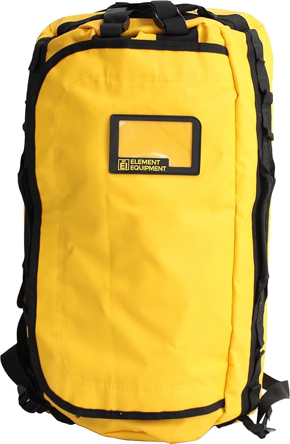 Element Equipment Trailhead Duffel Bag Shoulder Straps Waterproof Yellow Medium-StrideForce Fitness