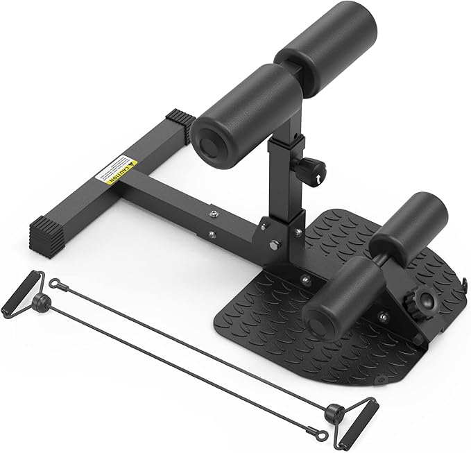 leikefitness Deep Sissy Squat Bench Core Workout Multifunctional Leg Exercise Machine for Home Gym-StrideForce Fitness