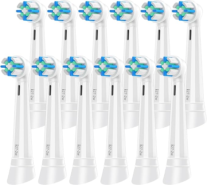 iO Replacement Heads Compatible with Oral B iO 2/3/4/5/6/7/8/9/10/Deep Clean Series Electric Toothbrush, Brush Heads Compatible with Oral B iO with Medium Bristles Care Your Teeth (12 White)
