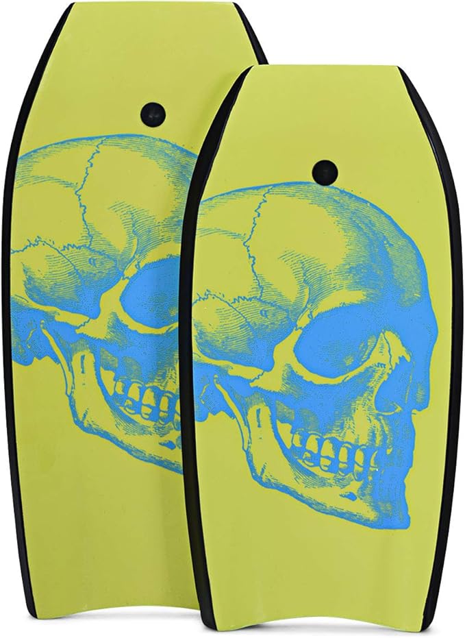 Goplus 41''/37''/33'' Lightweight Body Board for Beach, Surf Board with EPS Core, XPE Deck, HDPE Slick Bottom, Wrist Leash, Bodyboard for Kids Adults Surfing-StrideForce Fitness