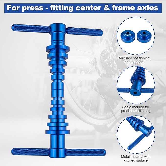 25PCS Bicycle Bearing Press Kit for Wheel Hub, Soft Tail Frame Pivot Point Installation with Bushing Tool-StrideForce Fitness