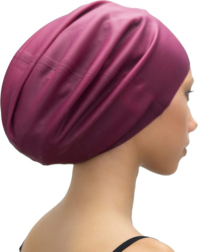 SOUL CAP - Large Swimming Cap for Long Hair - Designed for Long Hair, Dreadlocks, Weaves, Hair Extensions, Braids, Curls & Afros - Women & Men - Silicone-StrideForce Fitness