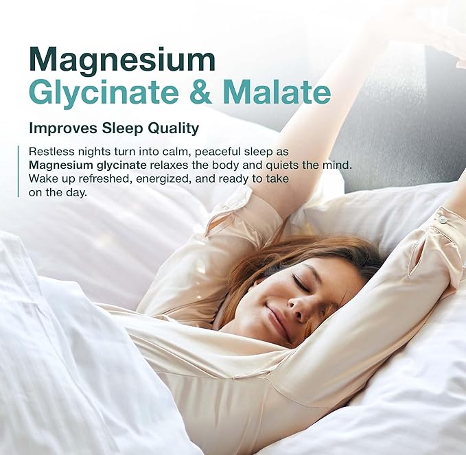 Magnesium Glycinate 750mg | High Absorption Formula for Sleep, Muscle Relaxation & Calm Support | Non-Laxative, Vegan Capsules – Magnesium Supplement for Men & Women – 90 Count-StrideForce Fitness