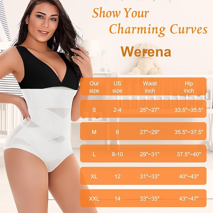 Tummy Control Shapewear Panties for Women High Waisted Body Shaper Slimming Shapewear Underwear Girdle Panty-StrideForce Fitness