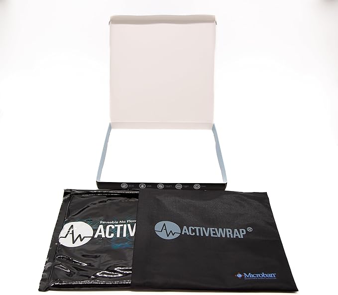 Ice Pack for Injuries Reusable, Hot Cold Packs for Pain Relief, First Aid & Injury Recovery. Individual Pack Cover Included for use in ActiveWrap Hip, Knee or Back Ice Wraps Lg, 10 x 10 inches-StrideForce Fitness