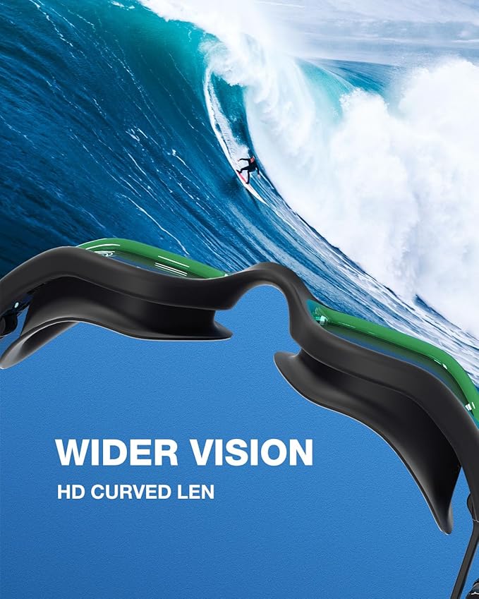 ZIONOR G1 Lite Swim Goggles with Swim Cap Comfortable Anti-fog Swimming Goggles Cap Set for Adult Men Women-StrideForce Fitness