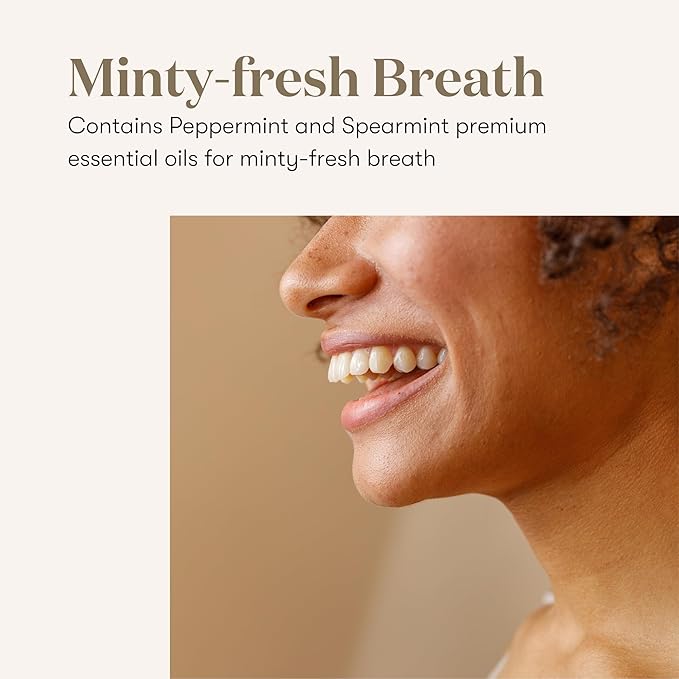 Young Living Thieves Fresh Essence Mouthwash | Alcohol-Free 8 fl oz Mouthwash Infused with Essential Oils | Gentle, Refreshing Oral Care for Long-Lasting Fresh Breath & Healthy-Looking Smile