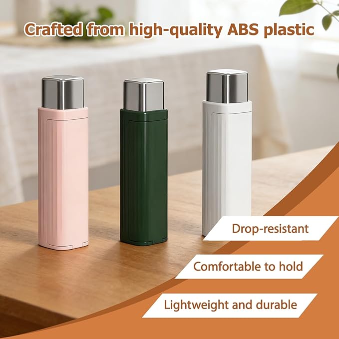 Portable Dental Floss Case,Automatic Dental Floss Pick Case,Refillable Floss Organizer with 100 Picks,Dentals Flosss Pick Cases for Cleaning Teeth and Oral Care (2PCS C)