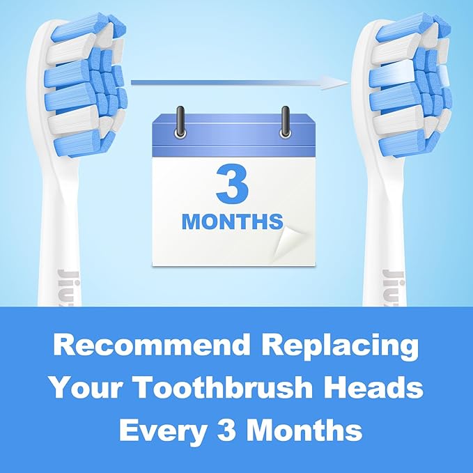 Replacement Toothbrush Heads Compatible with Philips Sonicare, Brush Heads for Sonicare C2 Plaque Control Protective Clean 4100 5100 6100 Electric Toothbrush Blue, 10-Pack