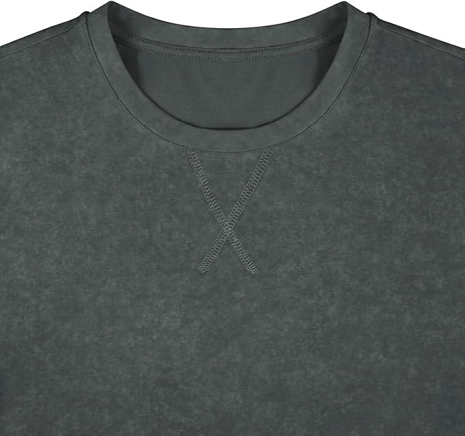 LOGEEYAR Men's Athletic Washed T-Shirts Basic Crew Neck Tees Tops Causal Distressed Cotton T Shirts for Men-StrideForce Fitness