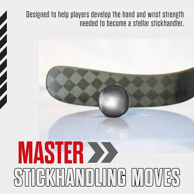 Snipers Edge Hockey Stickhandling Balls - Hockey Dangle Balls with Bag - Improve Stickhandling On and Off The Ice - Bring Anywhere!-StrideForce Fitness