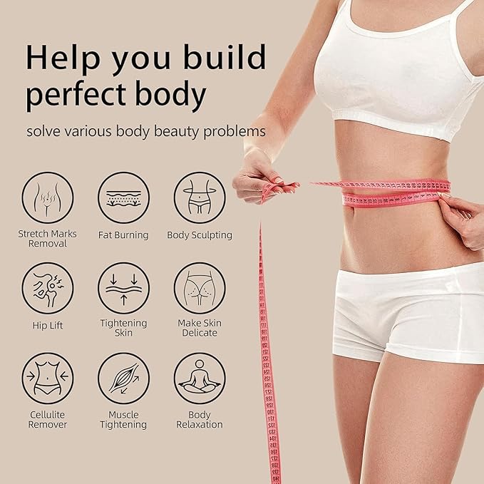Cellulite Massager, Body Sculpting Tool, Cordless Handheld Body Cellulite Remove for Belly, Fat, Waist, Leg, Butt, Arm - Gifts for Women Mum