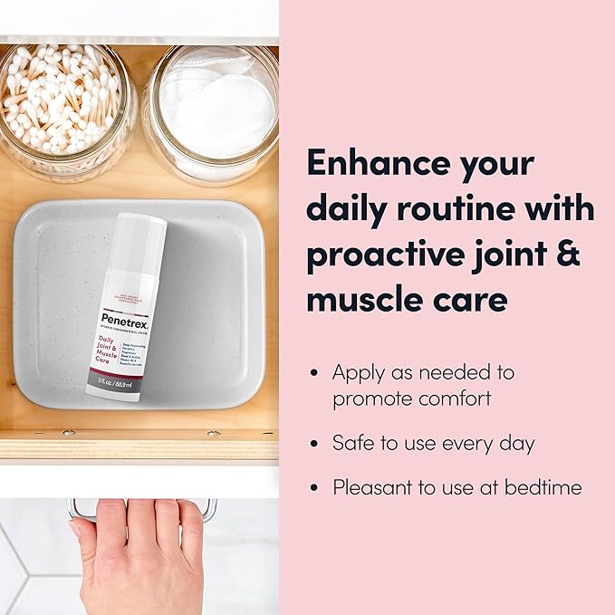 Penetrex Joint & Muscle Therapy - Soothing Gel for Back, Neck, Hands, Feet - Premium Whole Body Rub with Arnica, Vitamin B6 & MSM - 3oz Roll On Gel (3-Pack)-StrideForce Fitness