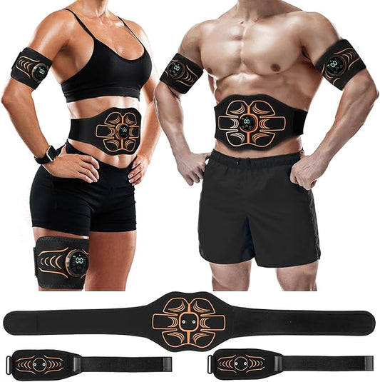 Electronic Muscle Stimulator;Abs Stimulator Muscle Machine for Abdomen/Arms,USB Rechargeble for Fitness Strength Training Workout Equipment Men and Women-StrideForce Fitness