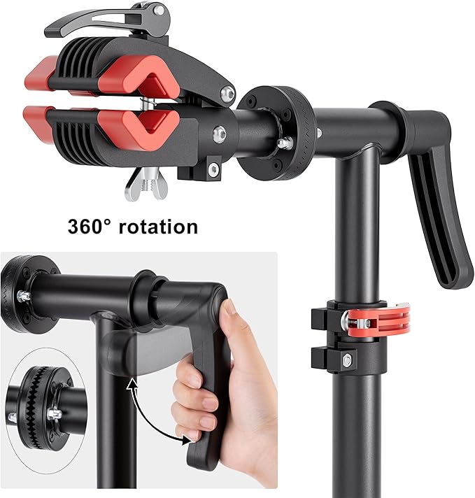 CXWXC Bike Repair Stand - Bench Mount Maintenance Stand Rack - E-bike Workstands for Mountain and Road Bikes - Home and Shop Mechanics-StrideForce Fitness