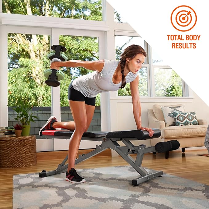 SKOK 25/55 lbs Pair Adjustable Dumbbells Set, Adjustable Weights Dumbbells Set for Men and Women with Anti-Slip Fast Adjust Weight by Turning Handle,Black Dumbbell with Tray-StrideForce Fitness