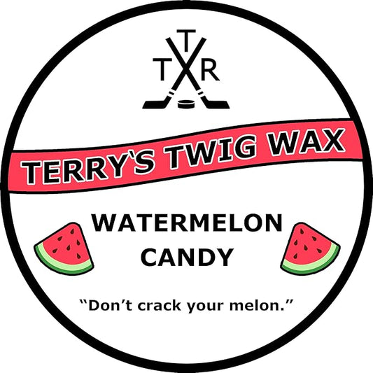 Terry's Twig Wax - Watermelon Candy (Scented Hockey Stick Wax) for Hockey Blade Tape, Increased Puck Control, Stick Tricks Michigan, Water Resistant-StrideForce Fitness