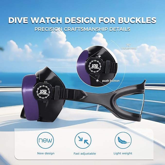 Scuba Diving Mask for Adults - Premium Anti-Fog Snorkeling Mask Comfortable & Leak-Proof Swim Goggles with Nose Cover for Scuba Diving, Snorkeling & Underwater Adventures-StrideForce Fitness