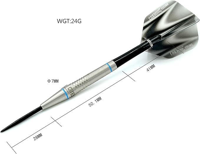 CUESOUL Professional Tungsten Steel Tip Dart Set 85% Tungsten 22g/24g/26g-Glory Series-StrideForce Fitness